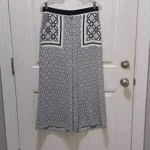 Ann Taylor LOFT Floral Wide leg Pants Size 4